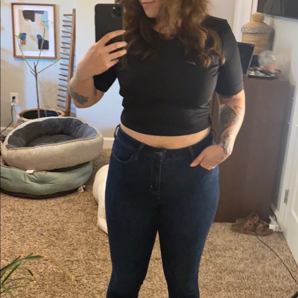 Express - crop top with zipper detail